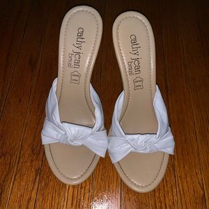 cathy jean white platform sneakers